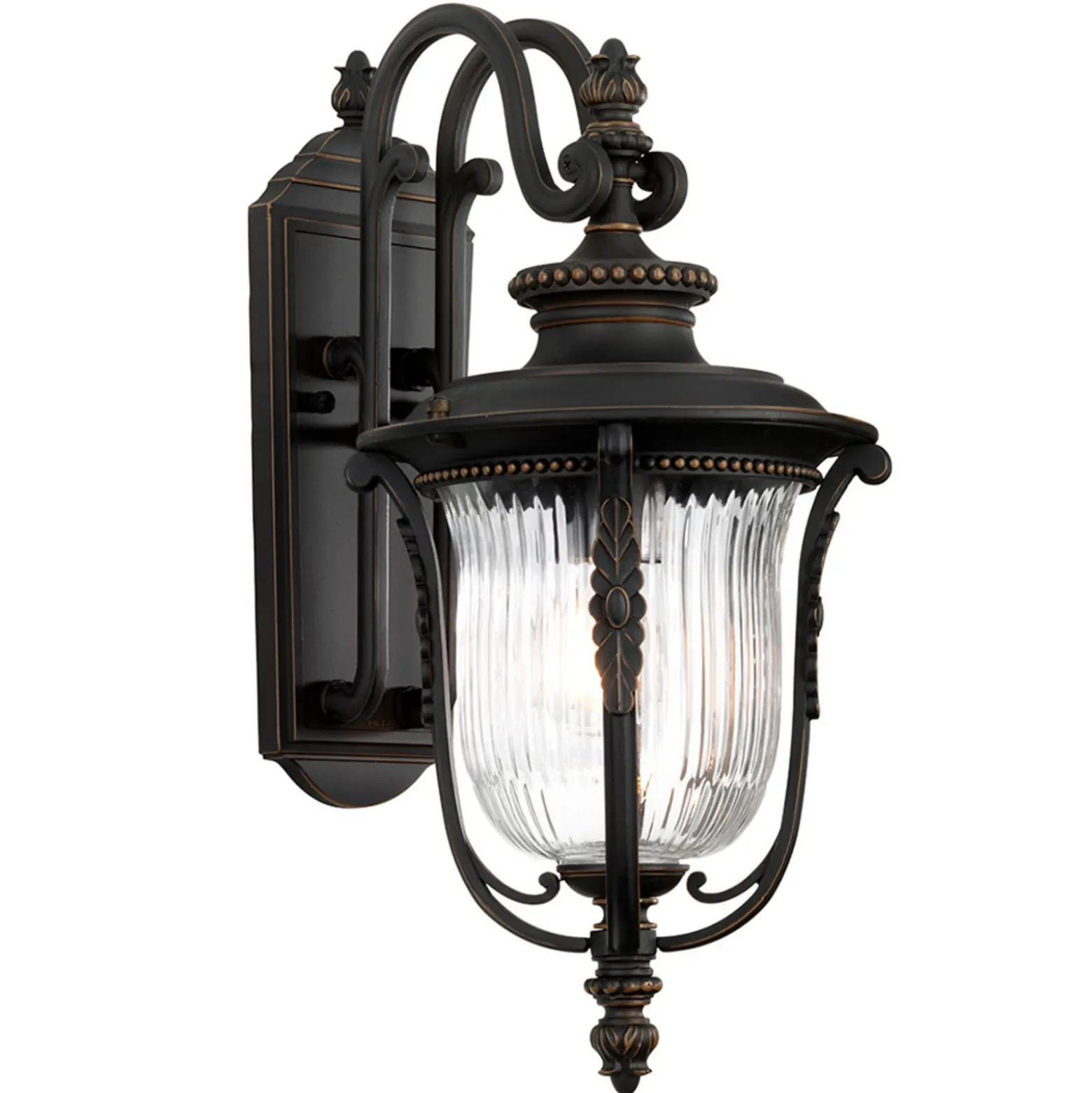 Aplique de exterior Luverne, Ø 22,9 cm