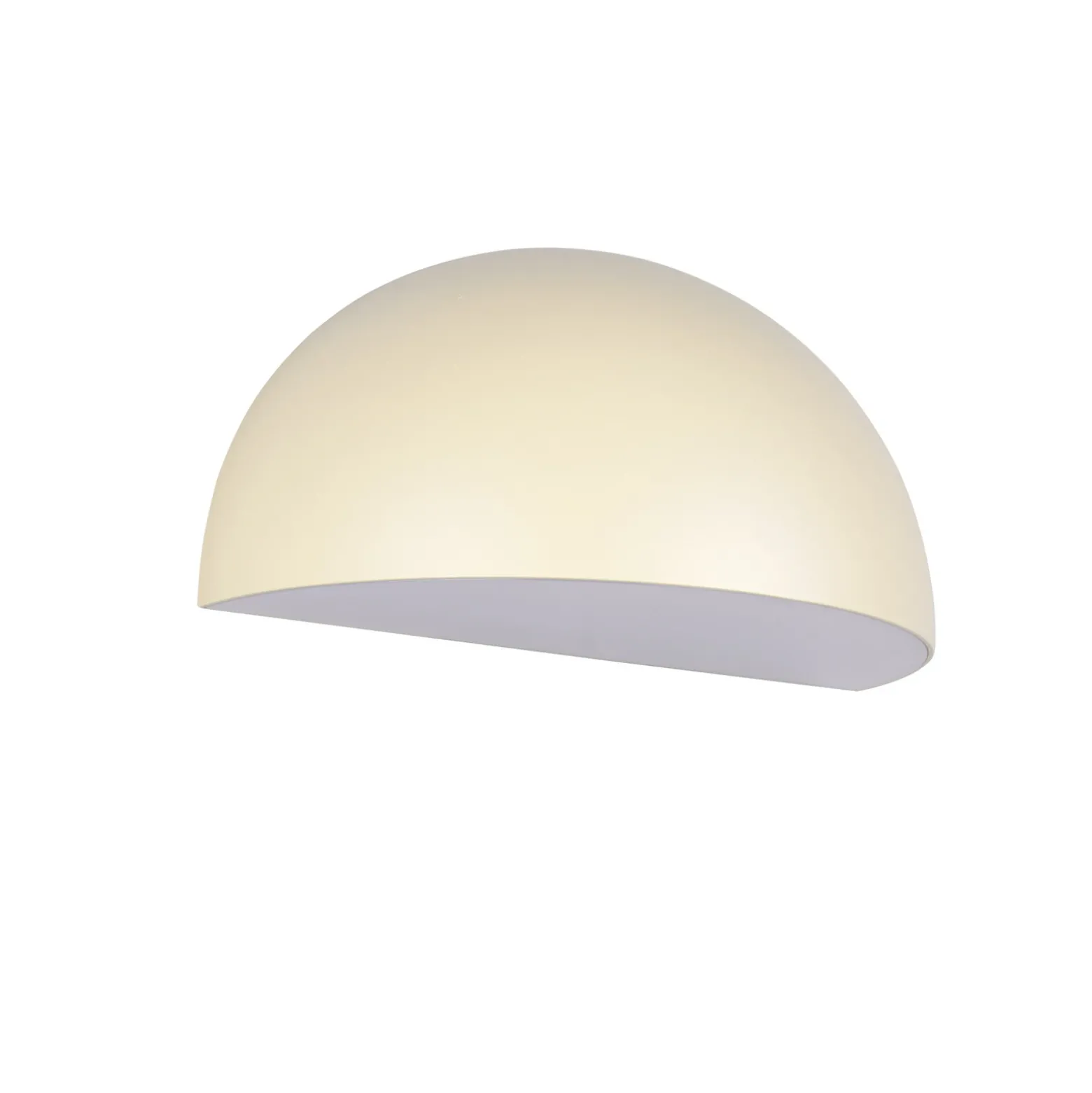 Aplique de exterior MAAS, color crema, ancho 27 cm, metal, IP44