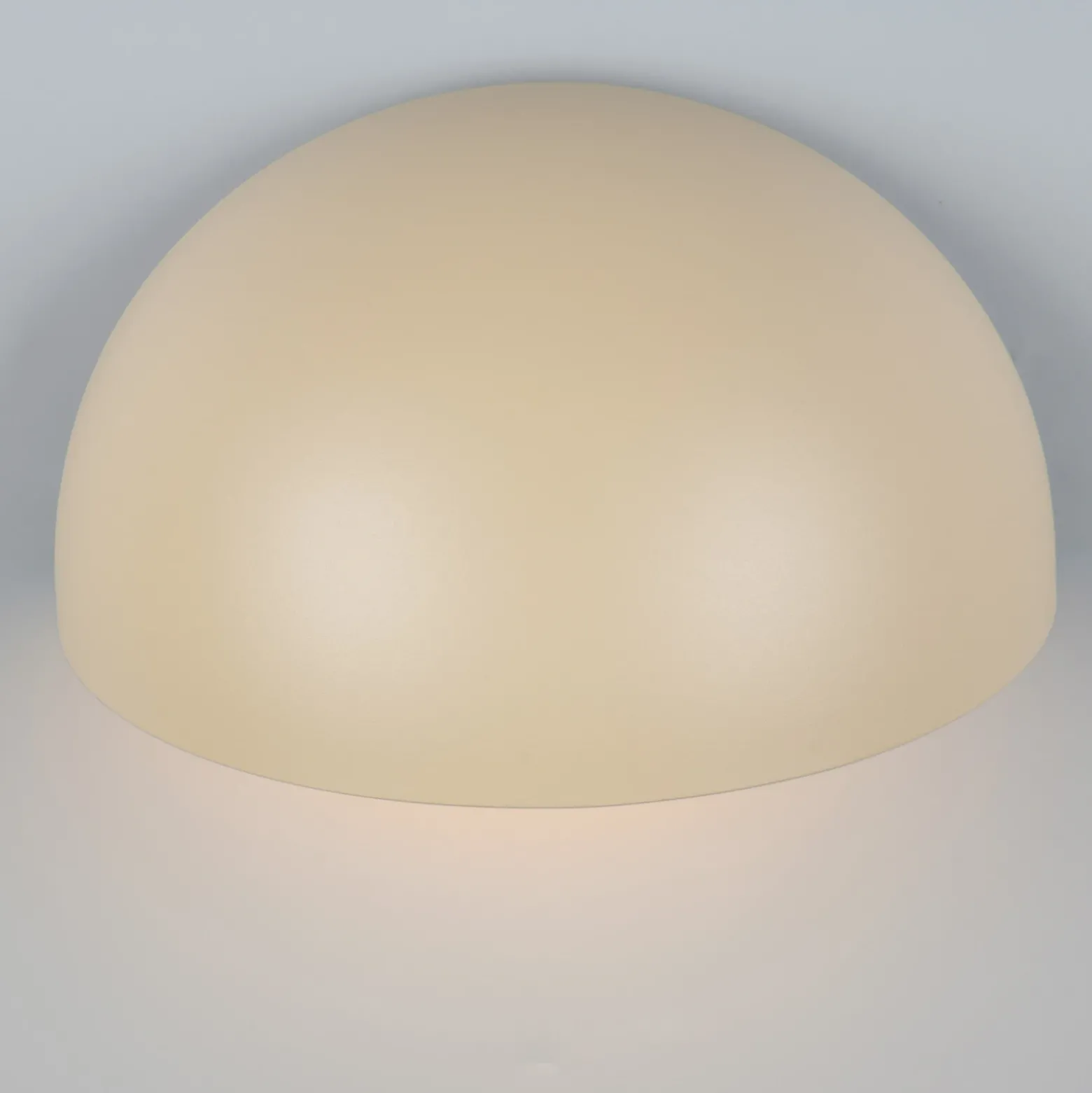 Aplique de exterior MAAS, color crema, ancho 27 cm, metal, IP44