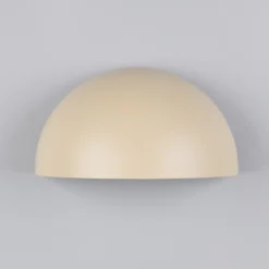 Aplique de exterior MAAS, color crema, ancho 27 cm, metal, IP44