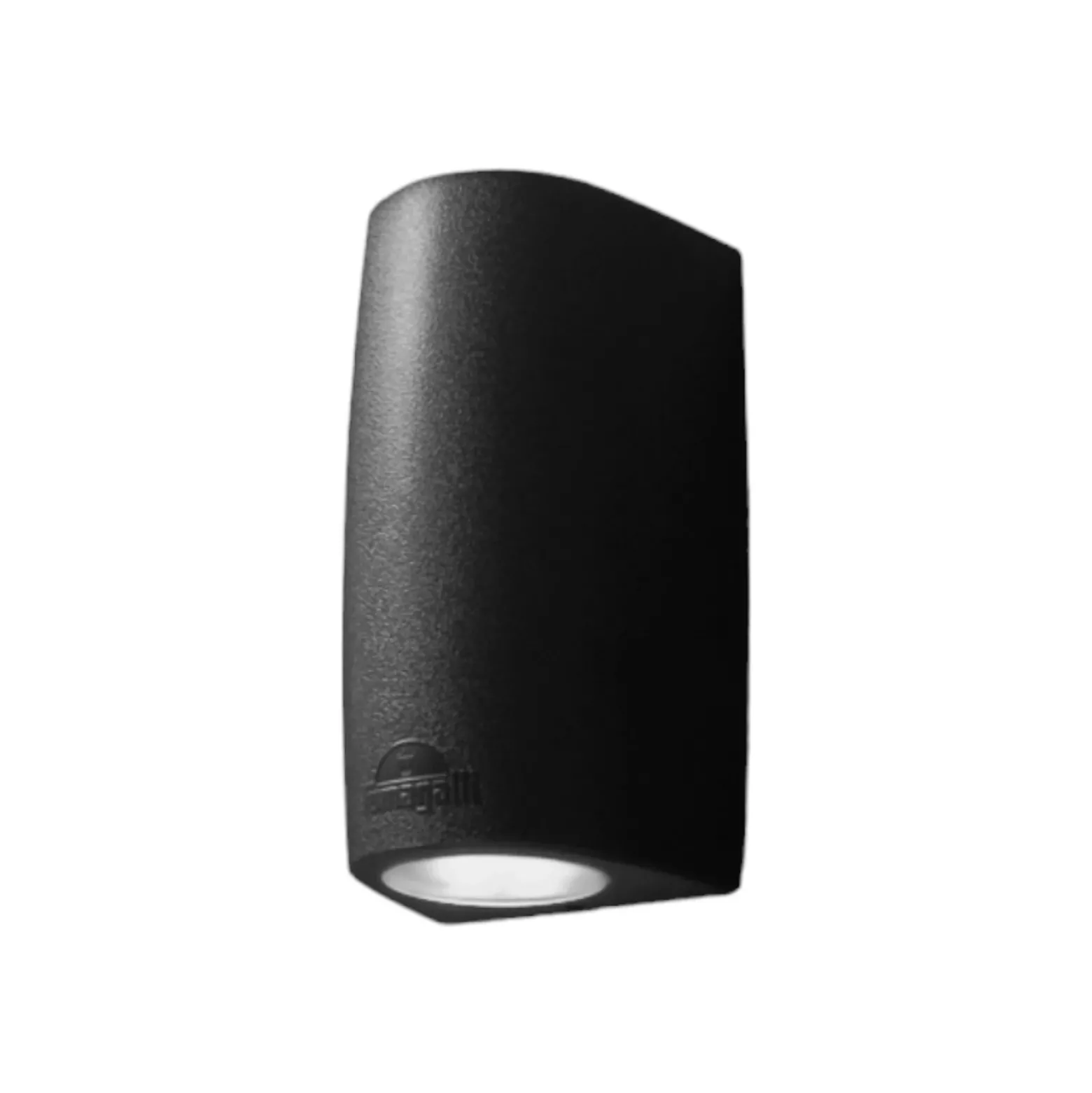 Aplique de exterior Marta 90, negro/esmerilado, GU10 CCT, down