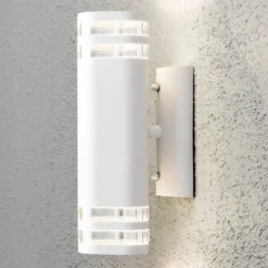 Aplique de exterior Modena, 2 luces, blanco
