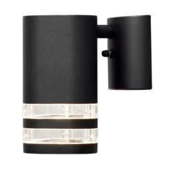 Aplique de exterior Modena, 1 luz, 2 ranuras negro
