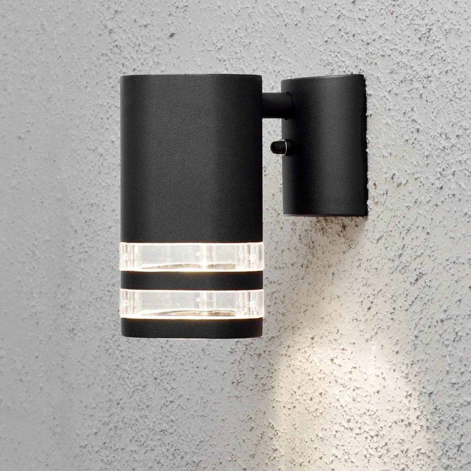 Aplique de exterior Modena, 1 luz, 2 ranuras negro