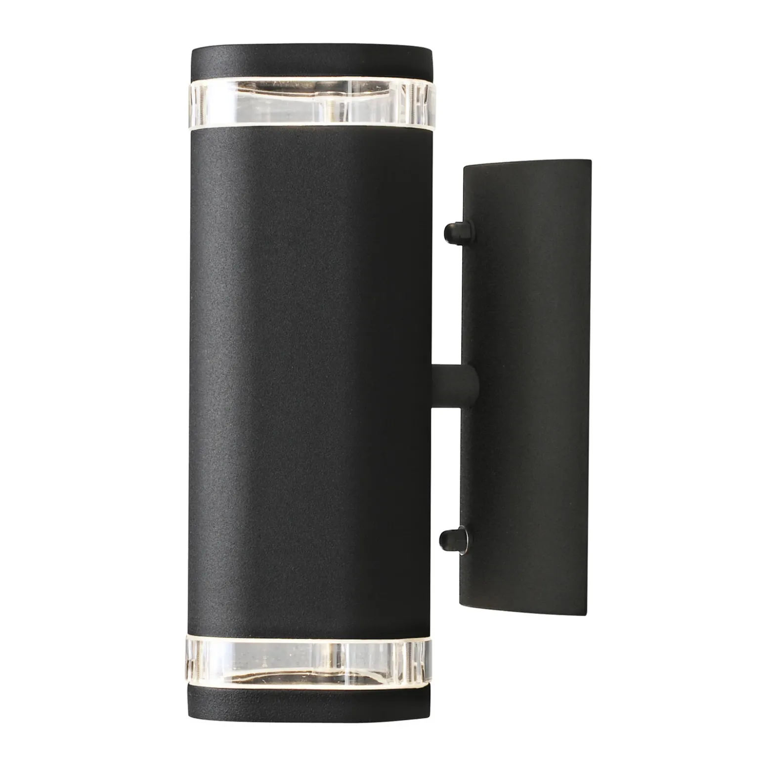 Aplique de exterior Modena, ranura, 2 luces negro
