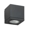 Aplique de exterior 5161, negro, aluminio, cristal, 1 x GU10