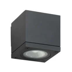 Aplique de exterior 5161, negro, aluminio, cristal, 1 x GU10