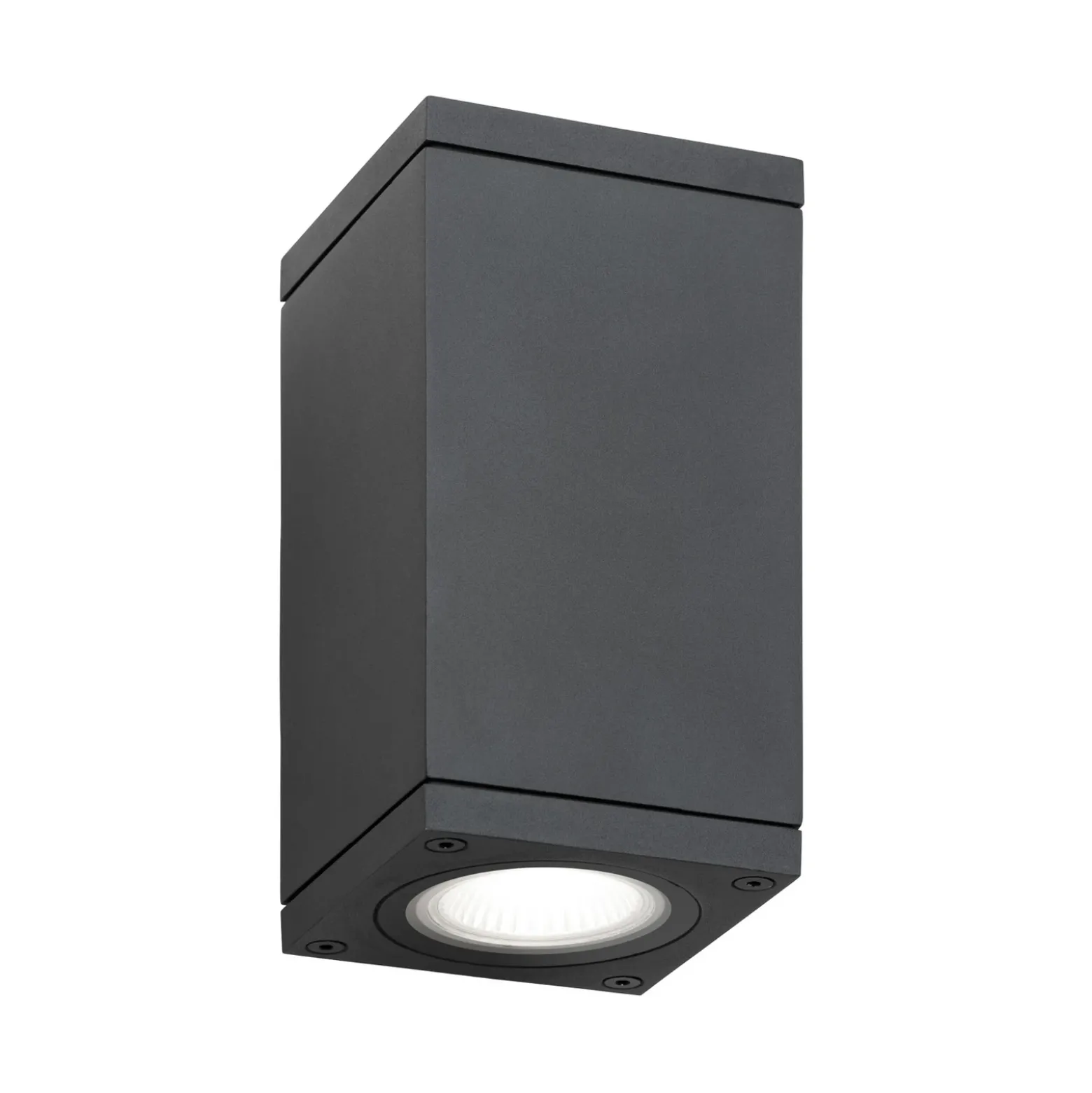 Aplique de exterior 5160, negro, aluminio, cristal, 2 x GU10