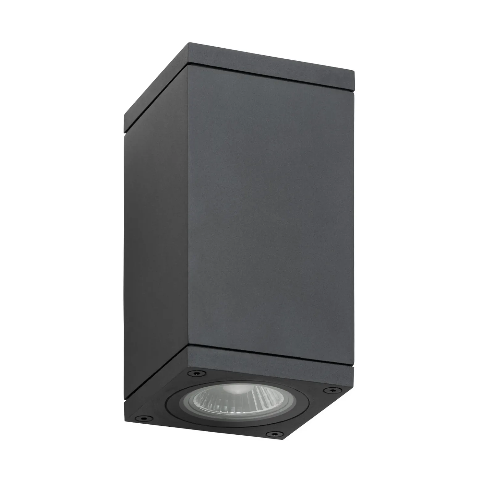 Aplique de exterior 5160, negro, aluminio, cristal, 2 x GU10