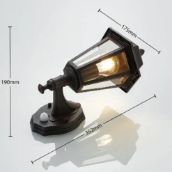 Aplique de exterior Noor con detector de movimiento