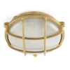 Aplique de exterior Noray, latón, Ø 19 cm, IP44