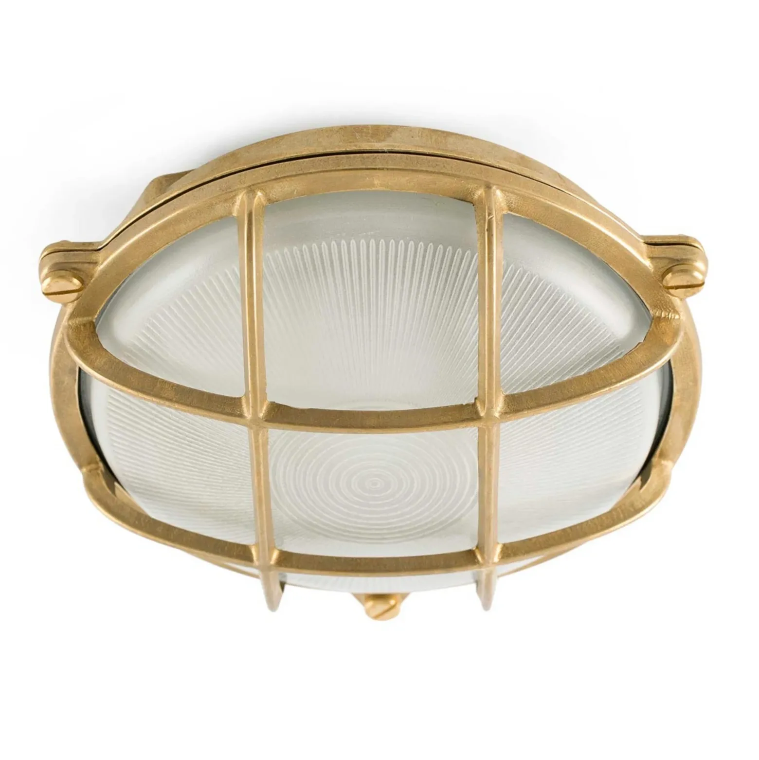 Aplique de exterior Noray, latón, Ø 19 cm, IP44
