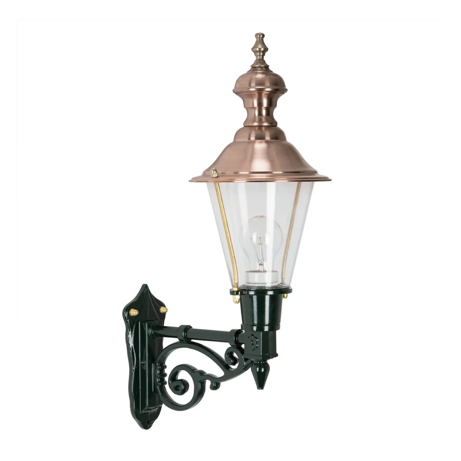 Aplique de exterior Nostalgic Edam M, verde/cobre