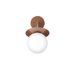 Aplique de exterior Nuura Liila, ancho 16 cm, bronce/ópalo