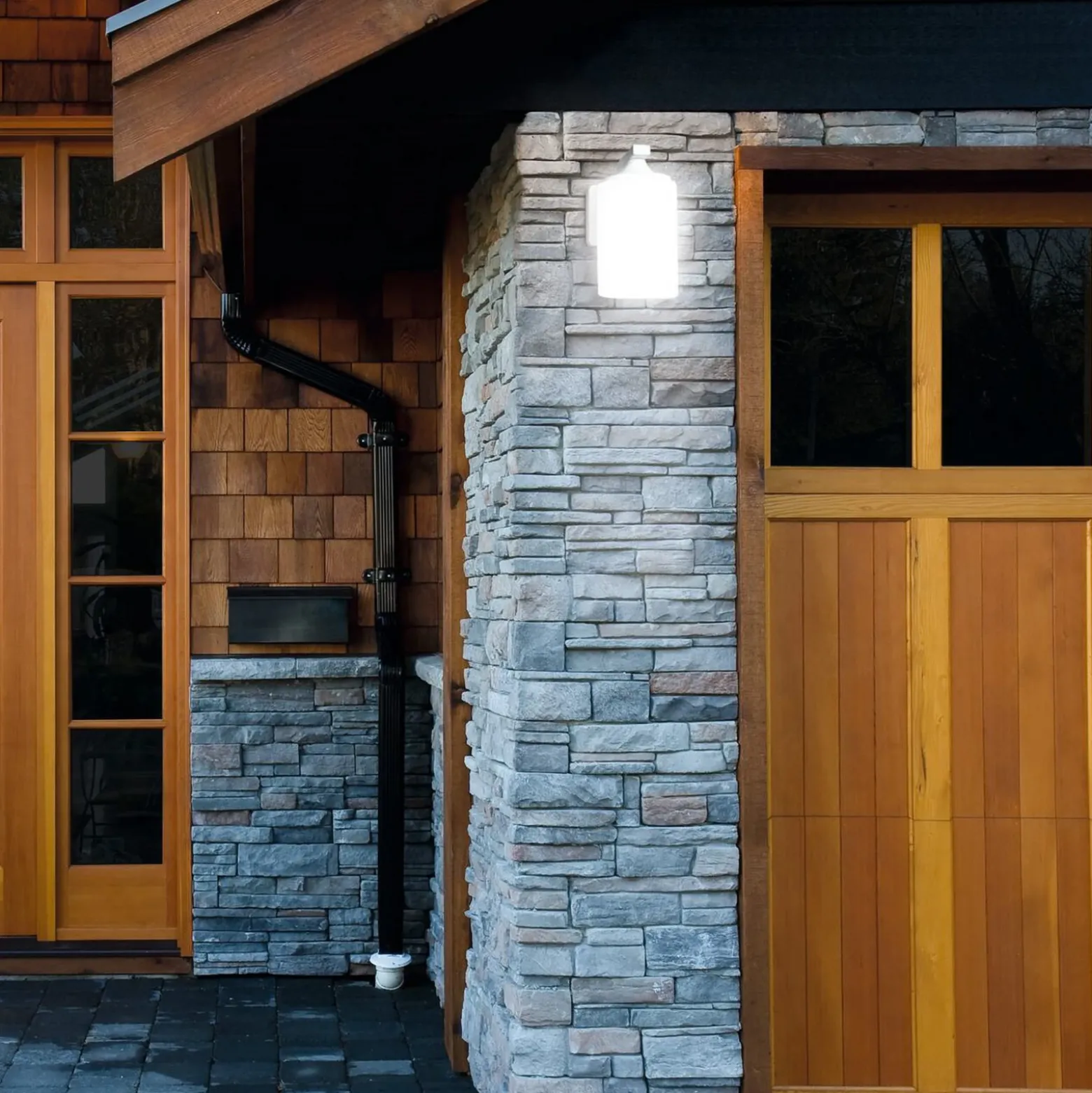 Aplique de exterior OSRAM ENDURA CLASSIC LANTERN CYLINDER, blanca