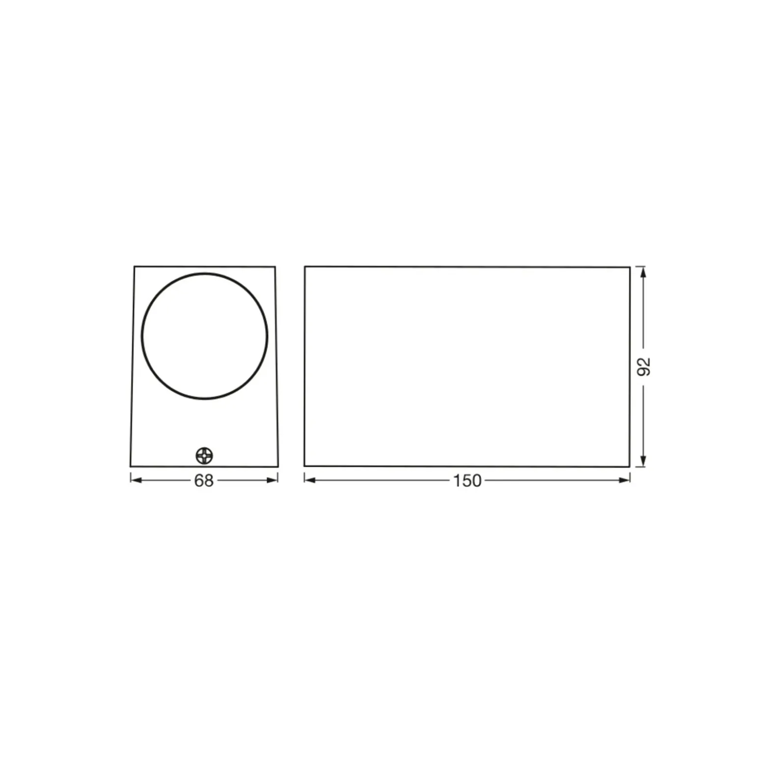 Aplique de exterior OSRAM ENDURA CLASSIC SQUARE, blanca, arriba/abajo