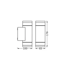 Aplique de exterior OSRAM ENDURA CLASSIC IVE, gris oscuro, IP65