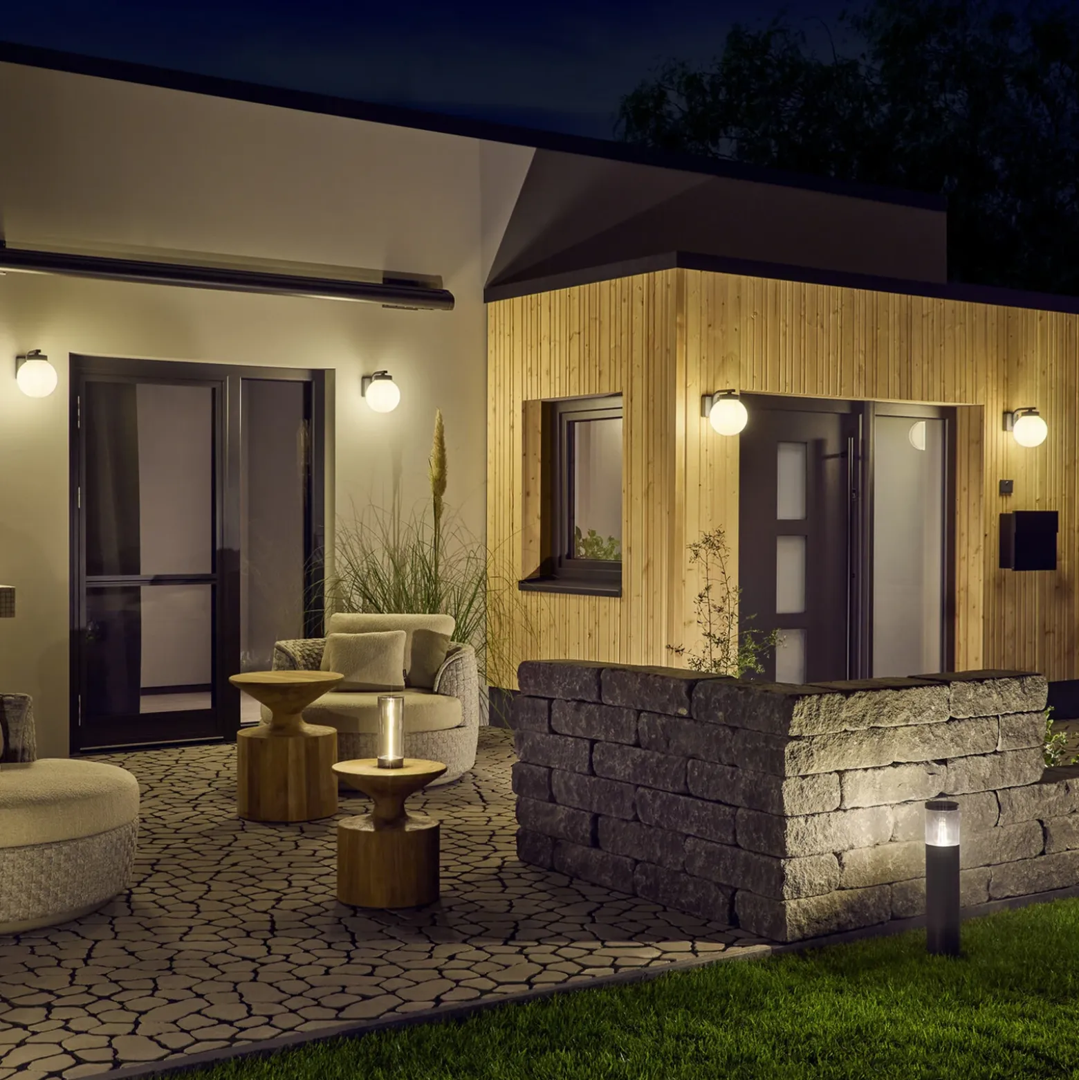 Aplique de exterior OSRAM ENDURA CLASSIC ERDA, gris oscuro, IP54