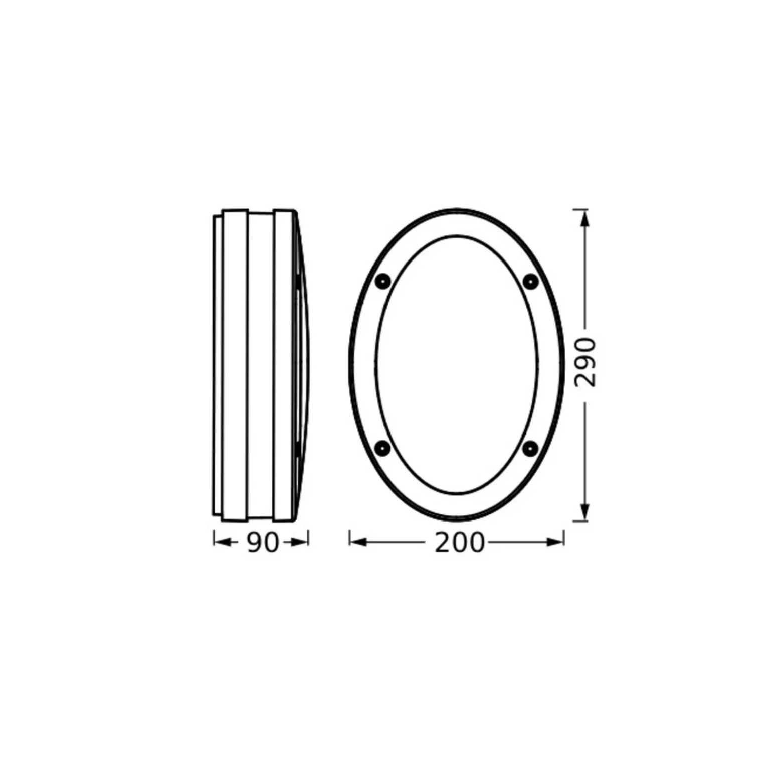 Aplique de exterior OSRAM ENDURA CLASSIC ORBI, gris oscuro, IP65