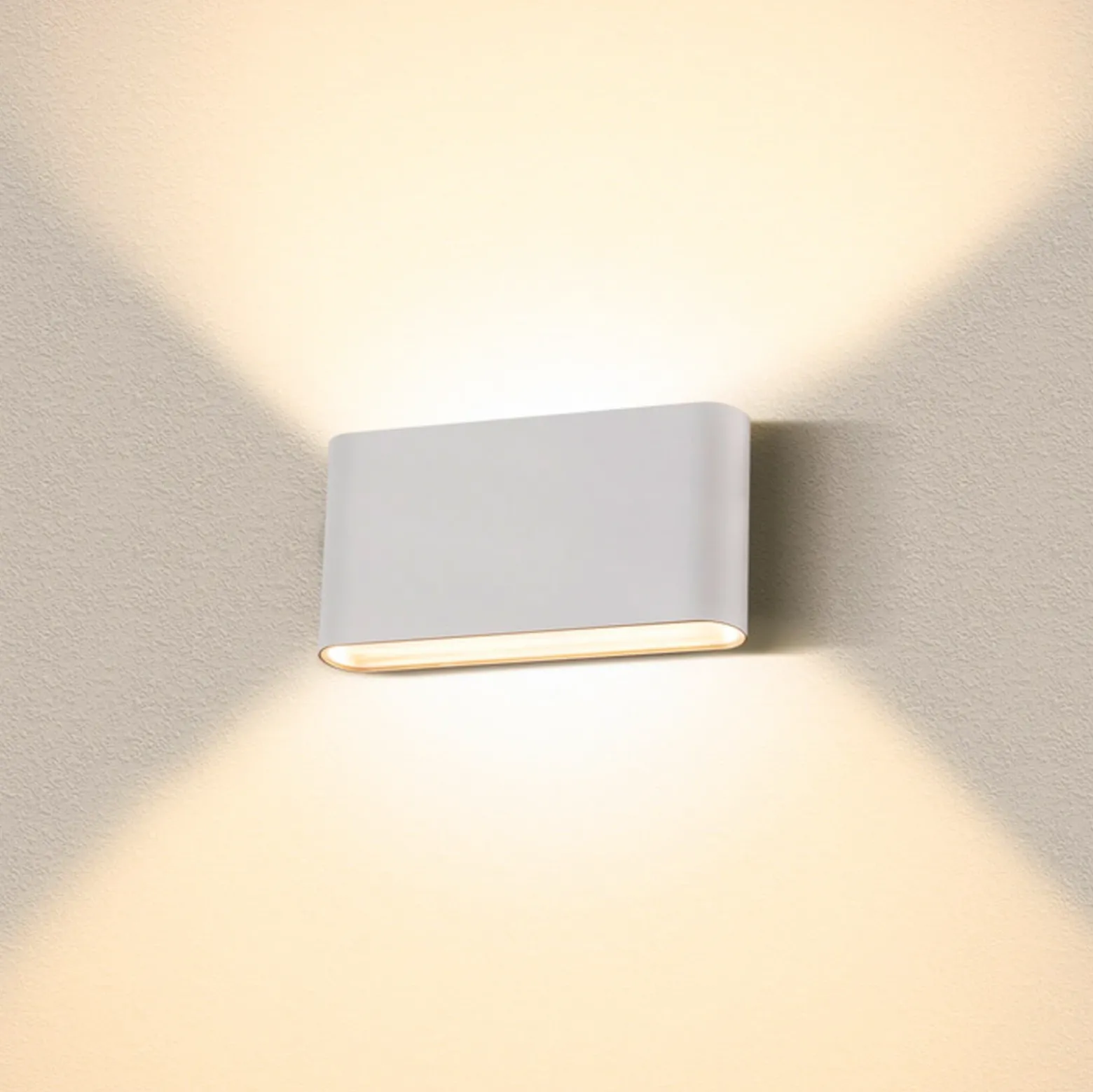Aplique de exterior ovalada SLV up/down CCT 17,5 cm blanca