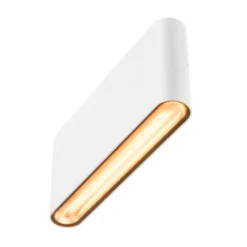 Aplique de exterior ovalada SLV up/down CCT 17,5 cm blanca