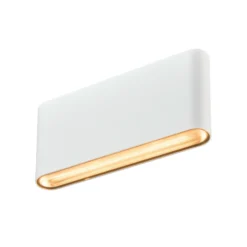 Aplique de exterior ovalada SLV up/down CCT 17,5 cm blanca