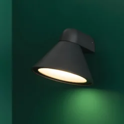 Aplique de exterior Pals, IP65 gris oscuro