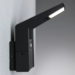 Aplique de exterior Paulmann LED Juntea, aluminio, antracita, sensor