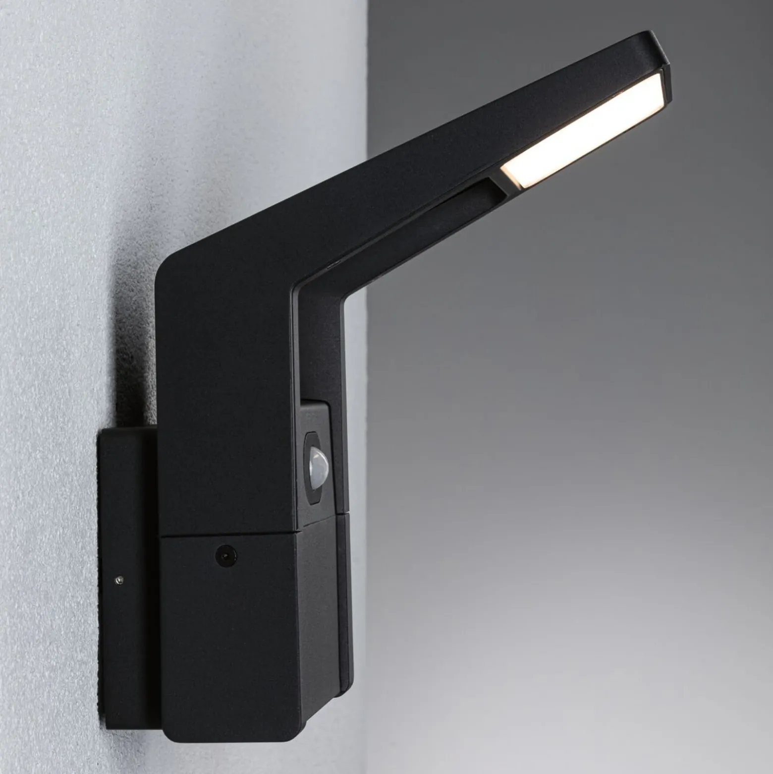 Aplique de exterior Paulmann LED Juntea, aluminio, antracita, sensor