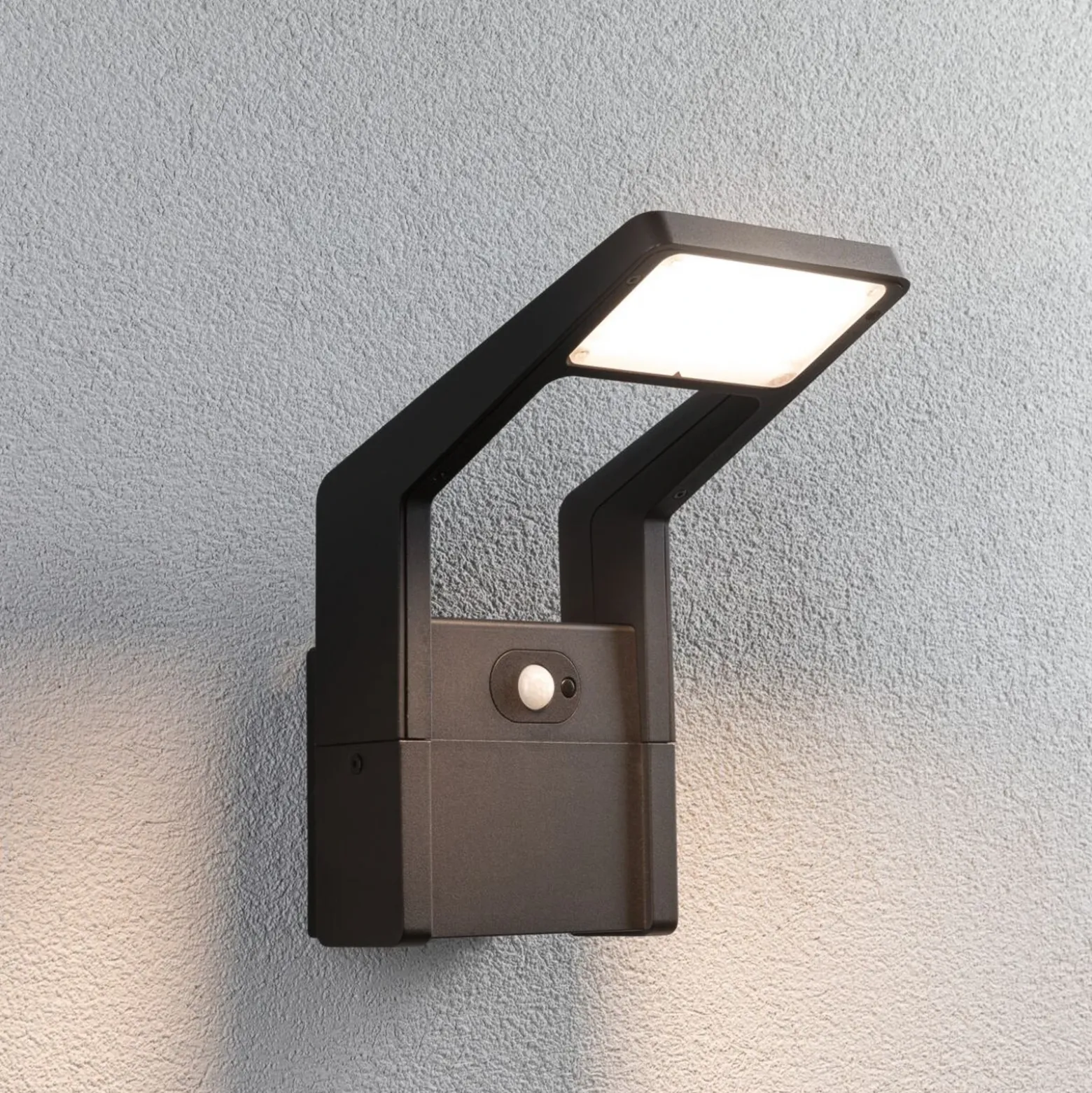Aplique de exterior Paulmann LED Juntea, aluminio, antracita, sensor