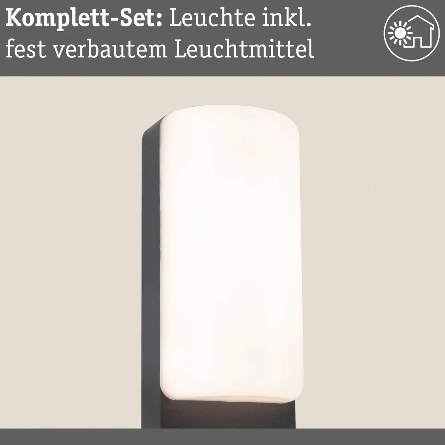 Aplique de exterior Paulmann LED Bonnie, aluminio, antracita