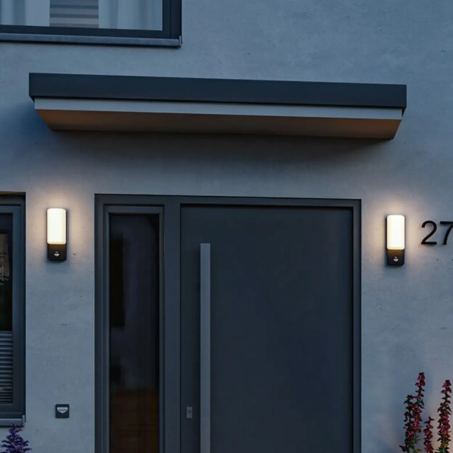 Aplique de exterior Paulmann LED Bonnie, aluminio, antracita