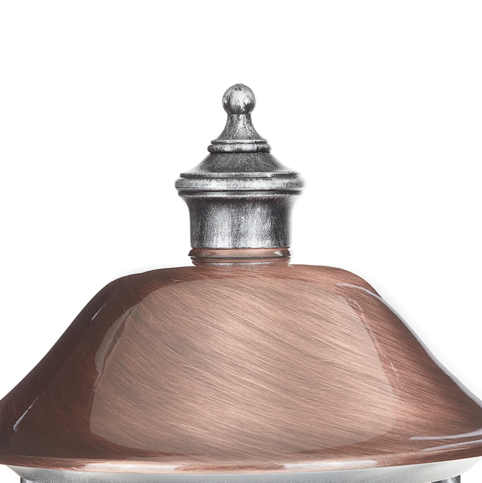 Aplique de exterior Peggy con pantalla de cobre, independiente