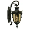 Aplique de exterior Philadelphia, 52 cm, bronce/ámbar, IP43