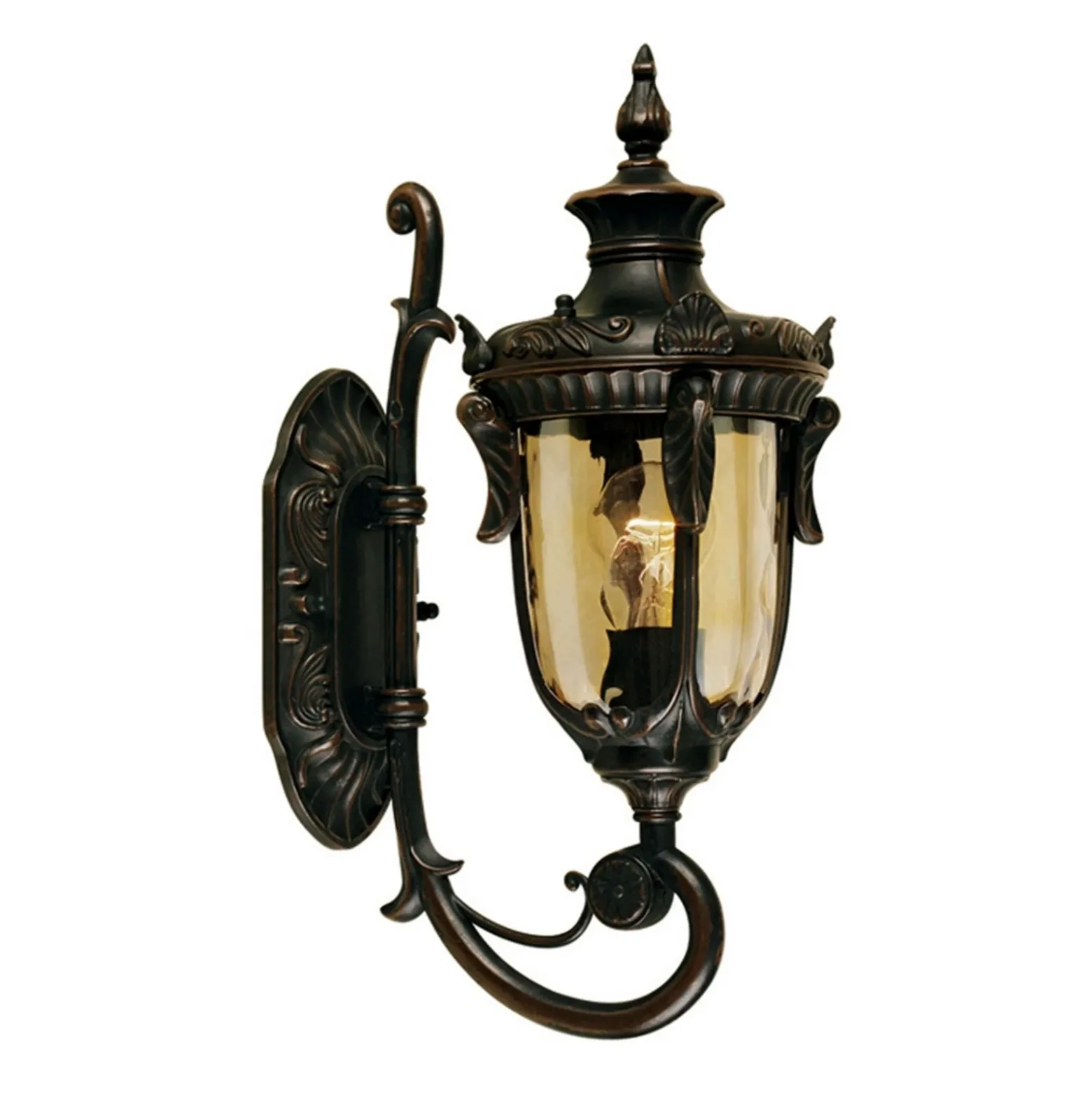 Aplique de exterior Philadelphia, 43 cm, color bronce, IP44