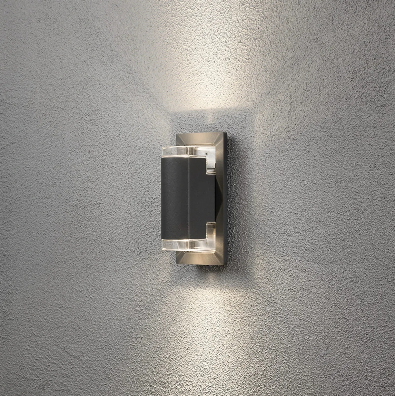 Aplique de exterior Potenza, Up & Down, antracita