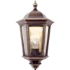 Aplique de exterior Puchberg, directo, negro-oro