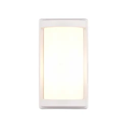 Aplique de exterior Puelo aluminio fundido, blanco