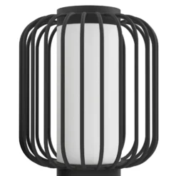 Aplique de exterior Ravello, negro, altura 27 cm, metal