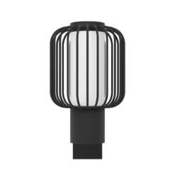 Aplique de exterior Ravello, negro, altura 27 cm, metal