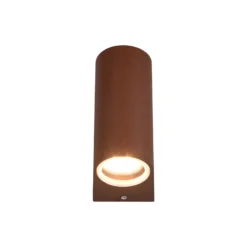 Aplique de exterior Roya, 2 luces, redonda, óxido