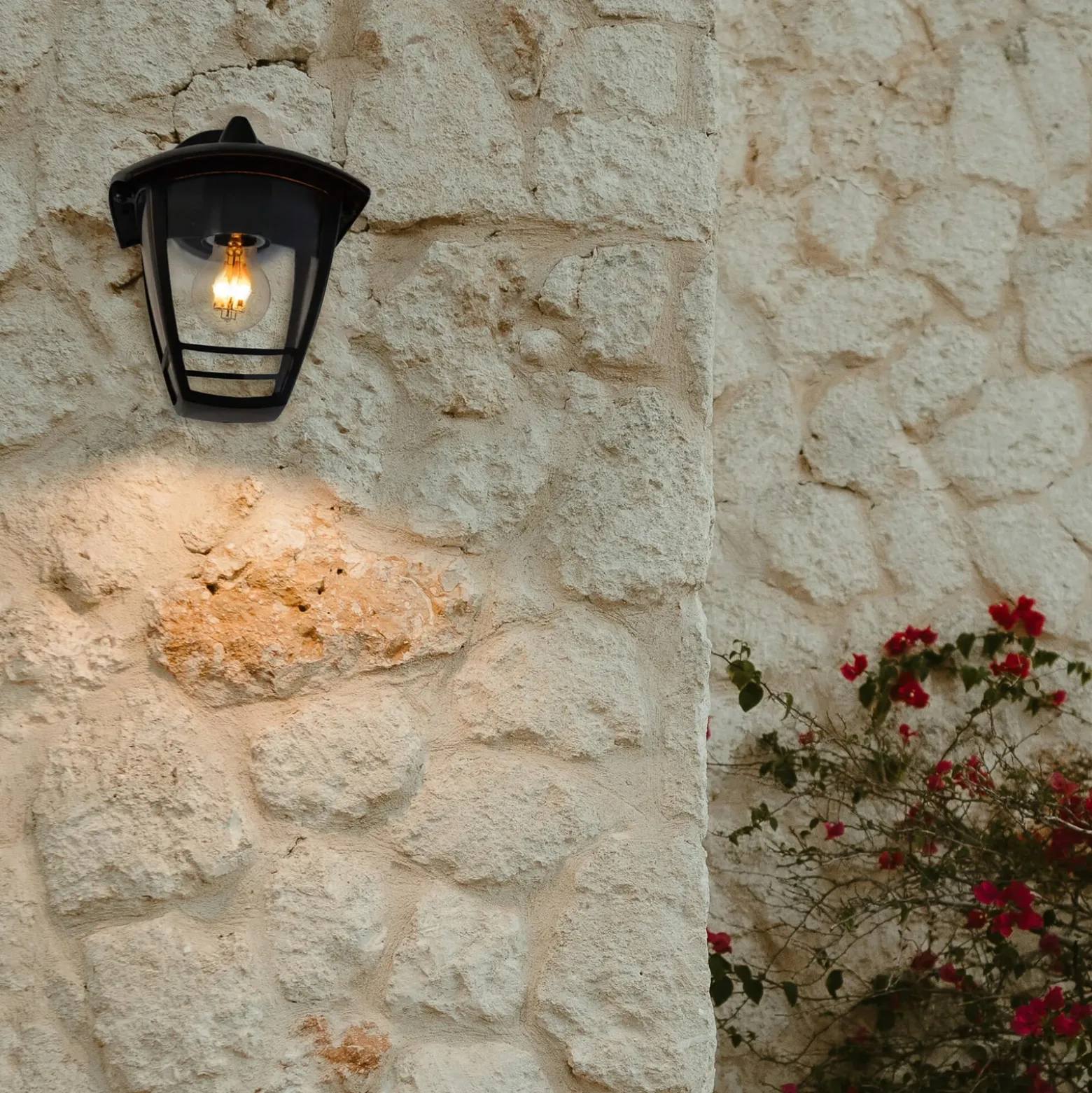 Aplique de exterior SEGULA Antique down, negro, aluminio, E27