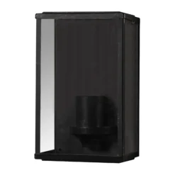 Aplique de exterior SEGULA Classic, acero inoxidable, negro, E27