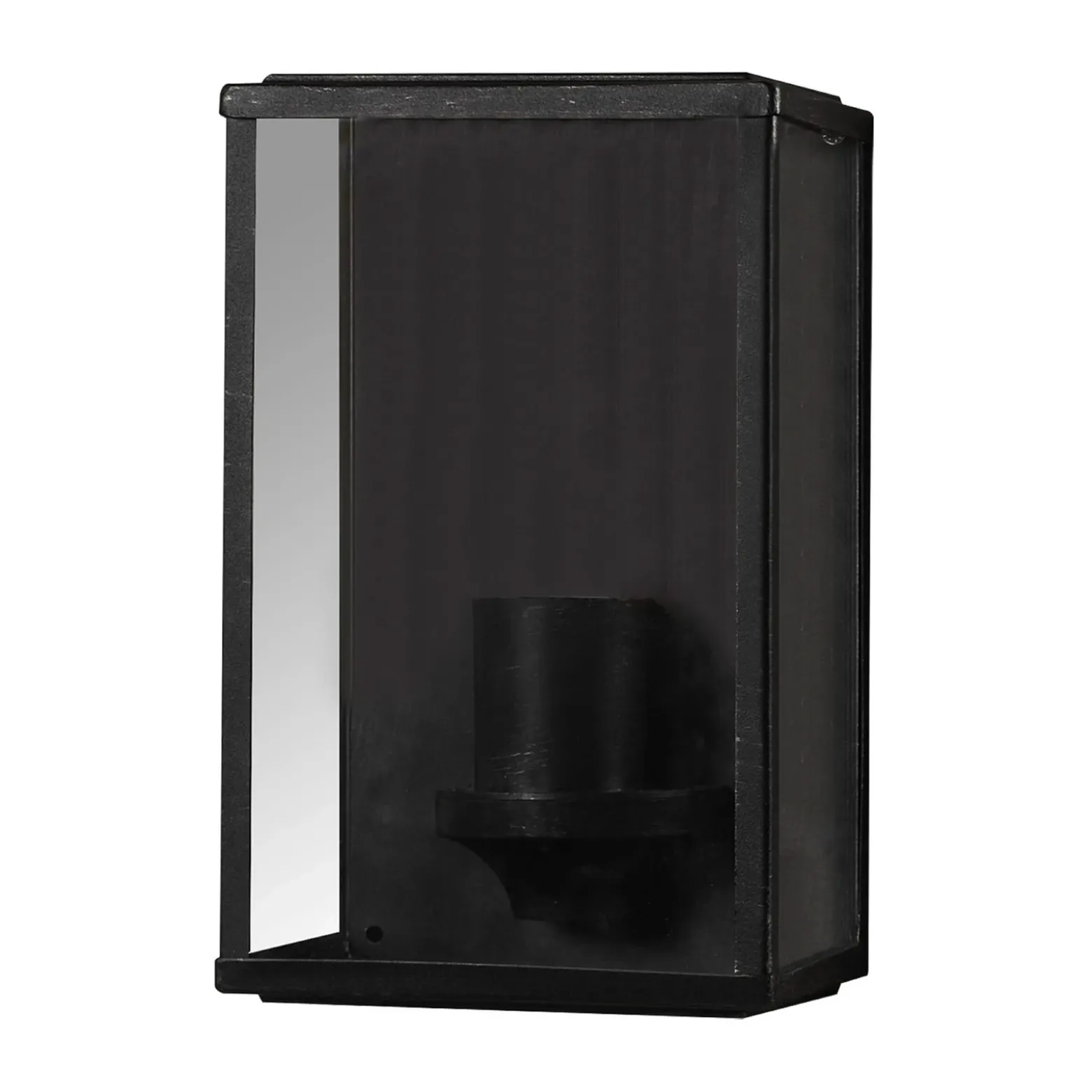 Aplique de exterior SEGULA Classic, acero inoxidable, negro, E27