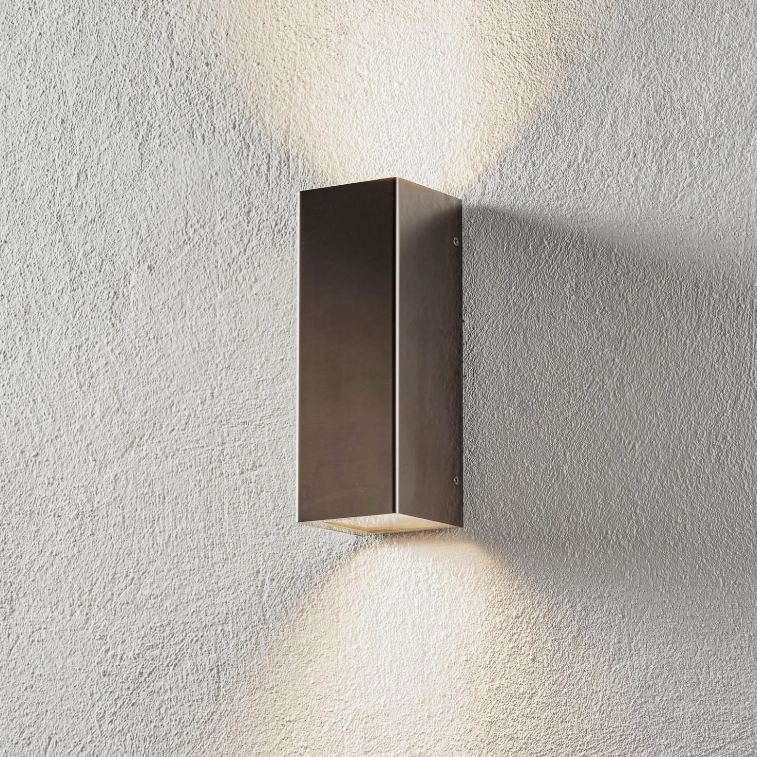 Aplique de exterior Senta, acero inoxidable
