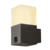 Aplique de exterior SLV Grafit, angular, con sensor