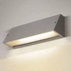 Aplique de exterior SLV Pema LED, CCT, gris