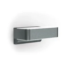 Aplique de exterior STEINEL Smart L 810 C, color antracita, con iluminación