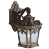 Aplique de exterior Tournai, color bronce, IP44, aluminio