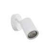 Aplique de exterior Tulimar de PRIOS, 14 cm, blanca, orientable, IP44